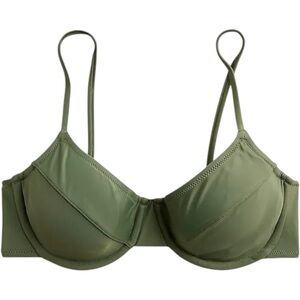 J Crew Olive Green Bikini Top Women's Size 34A NWT
